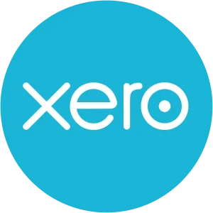 Xero logo featuring the word “xero” in lowercase white text on a solid blue circular background.